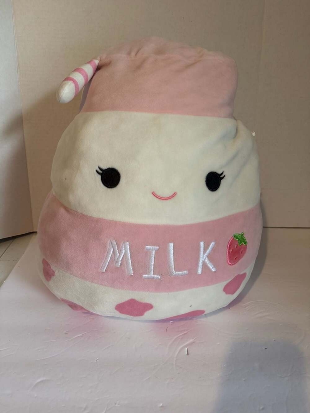 Squishmallows 12" Amelie the Strawberry Milk Plush